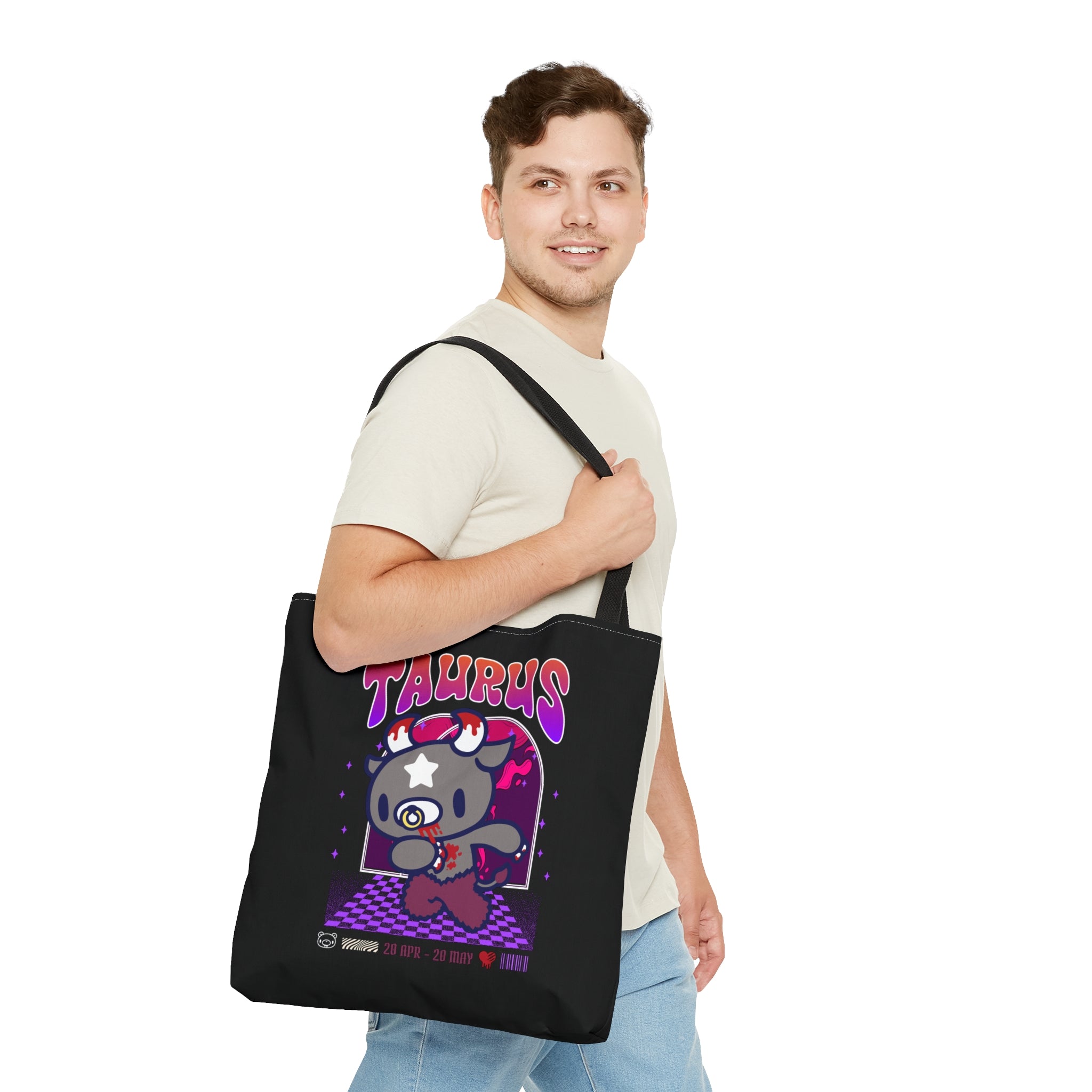 Gloomy Taurus  Zodiac Tote Bag